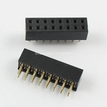 

20 Pcs Per Lot 2mm 2x8 Pin 16 Pin Female Double Row Straight Pin Header Strip
