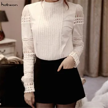 

2018Fashion Women Ladies Summer Loose Casual Cotton Long Sleeve Shirt Tops Blouse plus size blusa