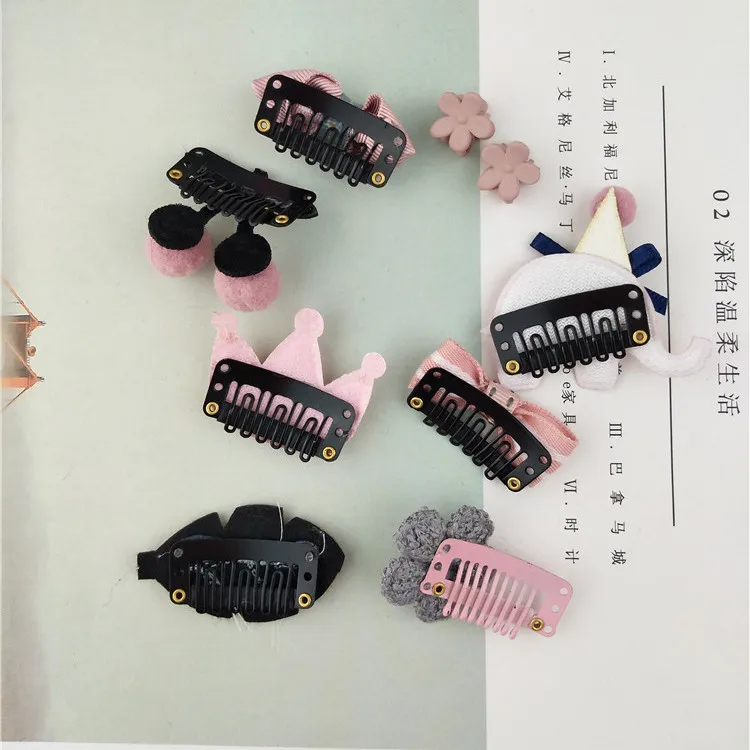 9 шт./компл. заколка для волос Цветы Шпилька-бант Детские звезды Мультяшные зажимы для волос Дети Девочки заколки ручной работы головные уборы