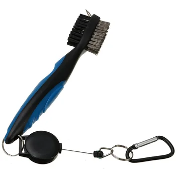

Golf Club Cleaning Brush & Groove Cleaner With Retractable Reel