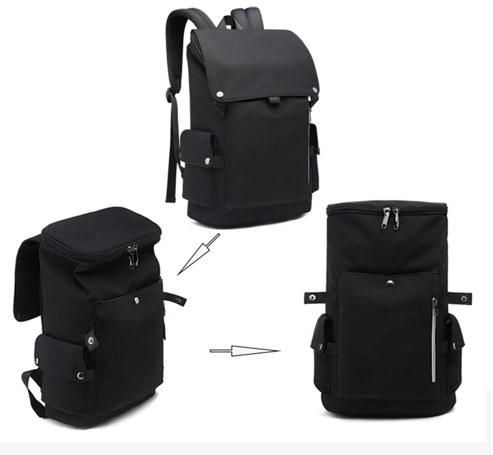 Fashion Mens Backpack 17 Laptop 15.6 Inch Back Packs College Student Casual Waterproof Backpacks Bagpack Male Bags Women Pockets (8)