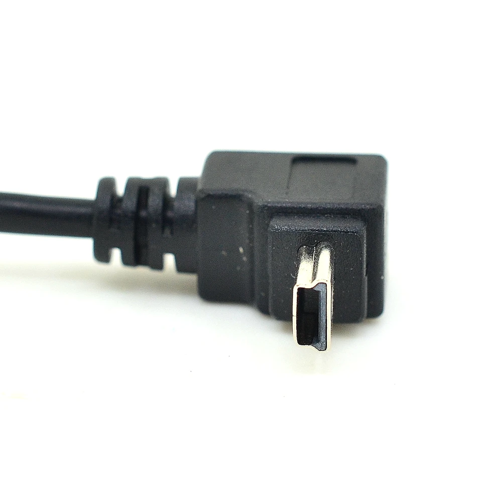 Вверх вниз вправо влево угловой мини usb кабель USB A к Мини B Угловой 25 см для Garmin Nuvi
