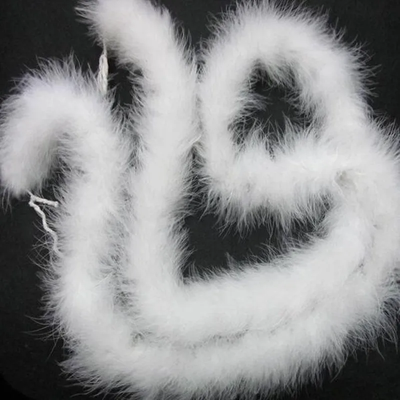 2M Length Colorful Thicken Fluffy Marabou Feather Boa Adults Women