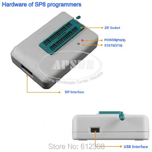 Высокоскоростной USB программатор SOFI SP8 A профессиональный EEPROM BIOS FLASH ISP 40 контактов