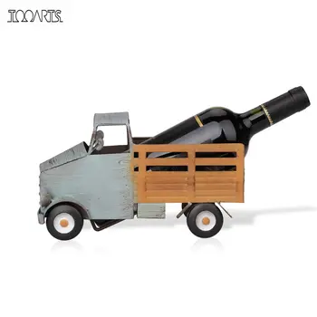 

Tooarts Pickup truck wine rack Wine shelf Metal sculpture Practical sculpture Home decoration Interior decoration Crafts