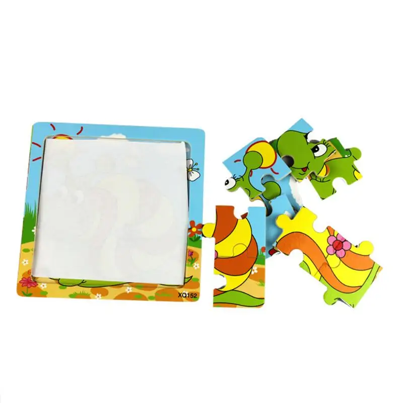 

Wooden Cartoon Jigsaw Puzzle Kids Child Developmental Toy Gift (Random)