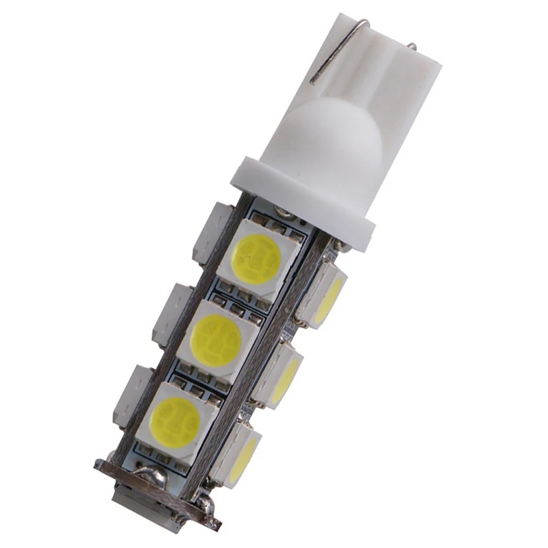 

YSY 500PCS W5W T10 13SMD 5050 194 168 192 W5W T10 Led Auto Car Side Light Bulb Auto LED 12V Wedge Lamp Car Led Flood Light