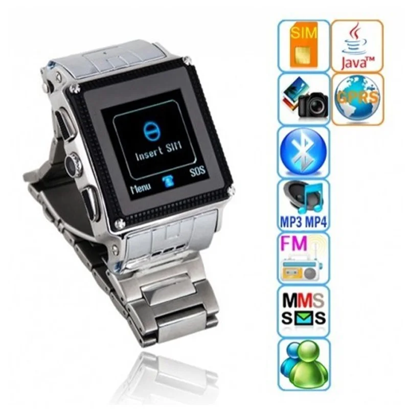 Brand New W818 Bluetooth Smartwatch IP67 Waterproof Stainless Steel font b Smart b font font b
