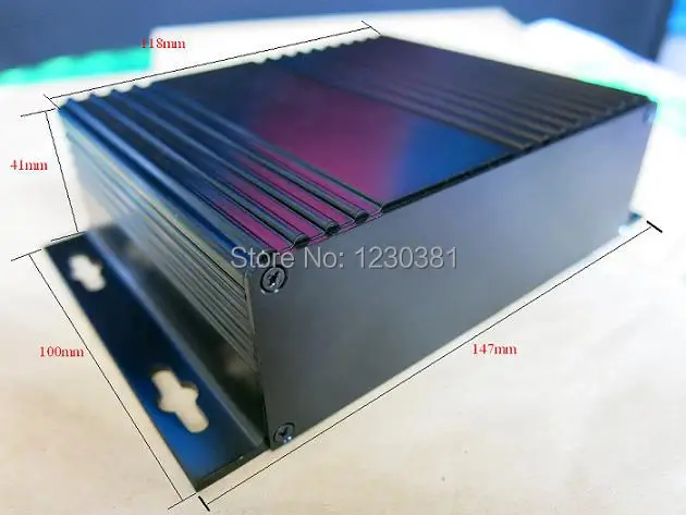 

100x147x41mm(LxWxH) Aluminum Alu Project Box encloser Gehaeuse Enclosure case Junction box Alugehaeuse Heatsink free shipping