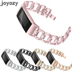 Joyozy 5 цветов для Fitbit charge 3 фитнес-группа bling нержавеющая сталь браслет Сменные полосы для Fitbit charge3 ремень