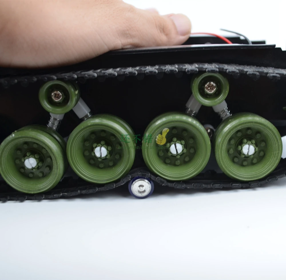 DIY 85 светильник амортизирующий пластиковый бак шасси с резиновым гусеничным