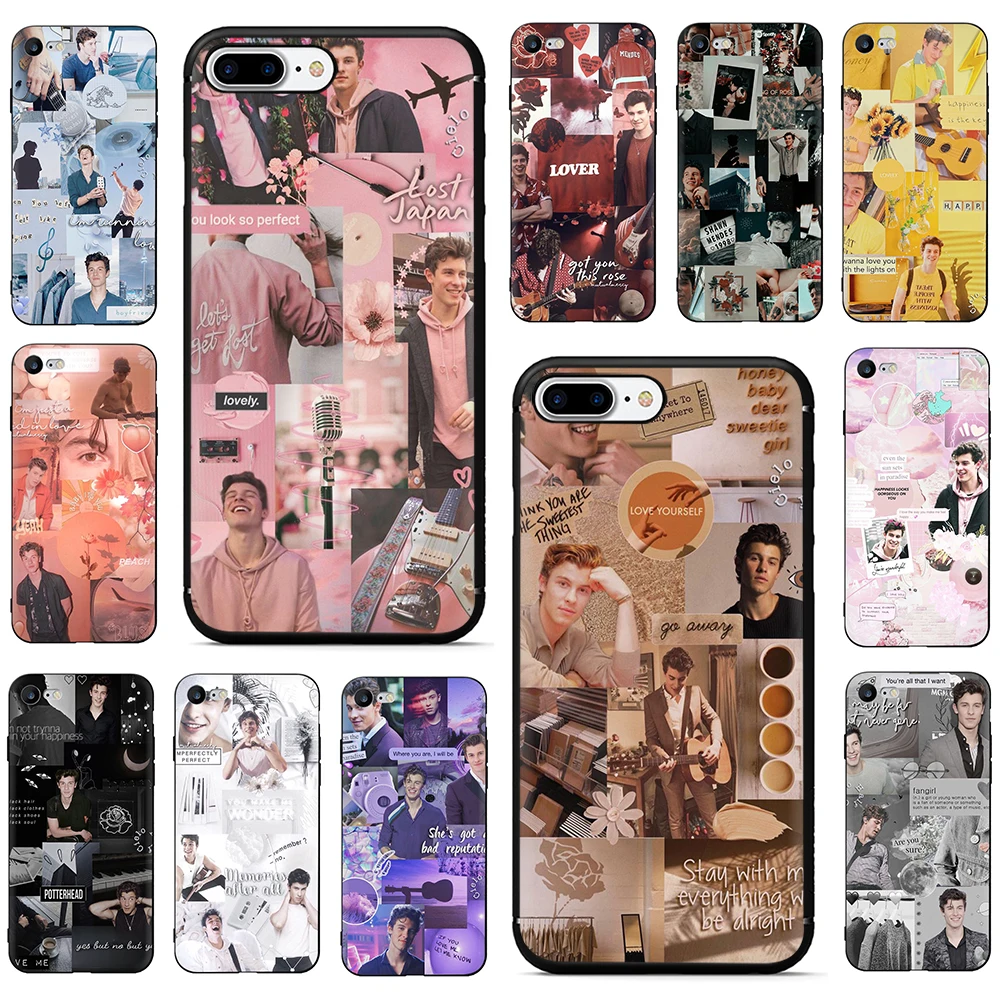 

Shawn Mendes Soft TPU Silicone phone Cover case for iPhone 5 5S 6 6s 7 8 plus X XR XS 11 Pro Max