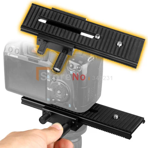 100% New Fotomate LP-01 2-Way Macro Focus Focusing Rail Slider Fo DV Camcorder DSLR Camera