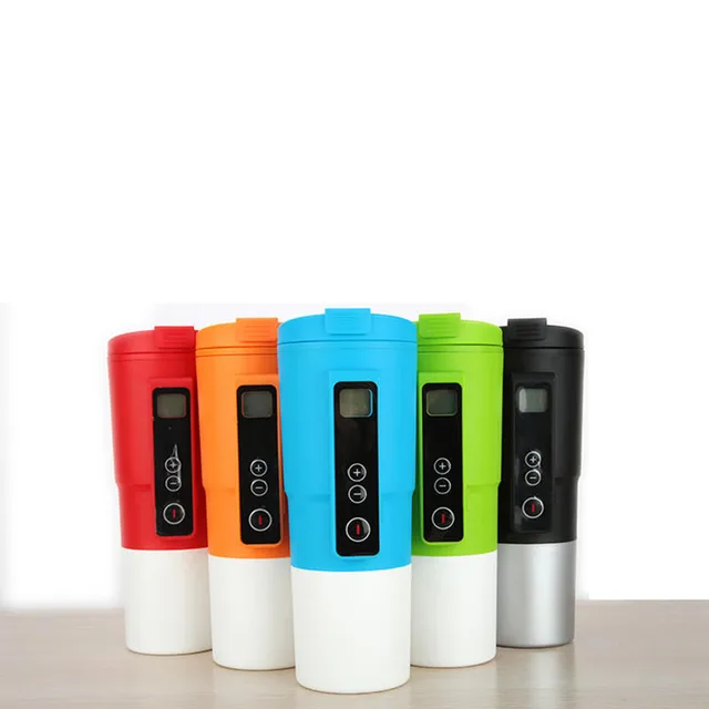 Stainless Steel Auto Cup 12v Car Cups Thermos Electric Heating Stainless Steel Auto Cup 12v Car Cups Thermos Electric Heating Thermal Travel Coffee Mugs