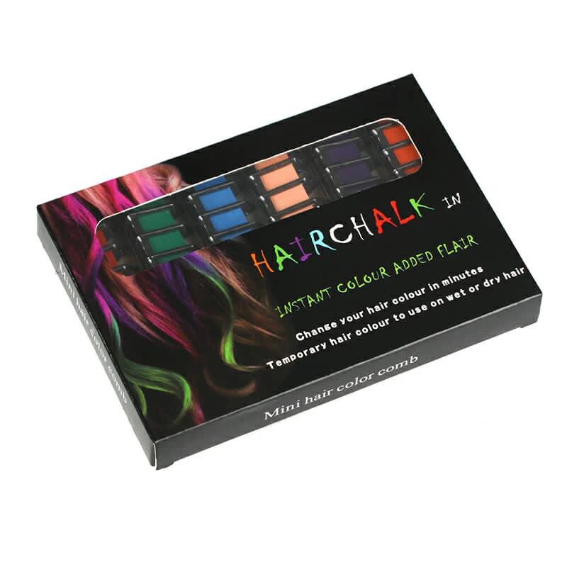 

Temporary Hair Chalk Hair Color Comb Dye Salon Party Fans Cosplay Tool @ME88