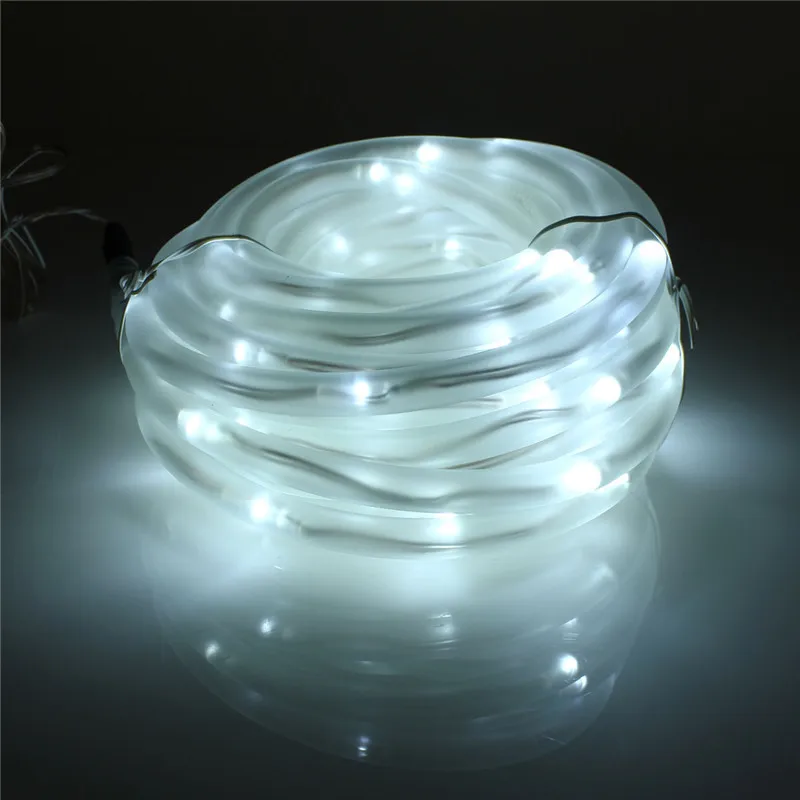 Multicolour 10M 100 LED Solar Light LED String Lights Christmas Solar Powered Rope Tube Waterproof Wedding