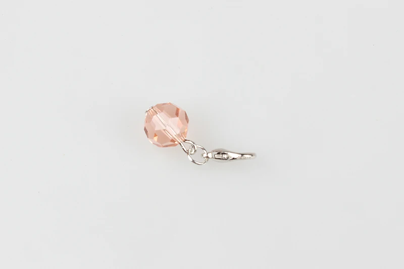 Круглый шар хрустальные подвески 20 шт./лот 10 мм камень рождения плавающий кулон с застежкой омар для магнитного медальона - Окраска металла: Pink