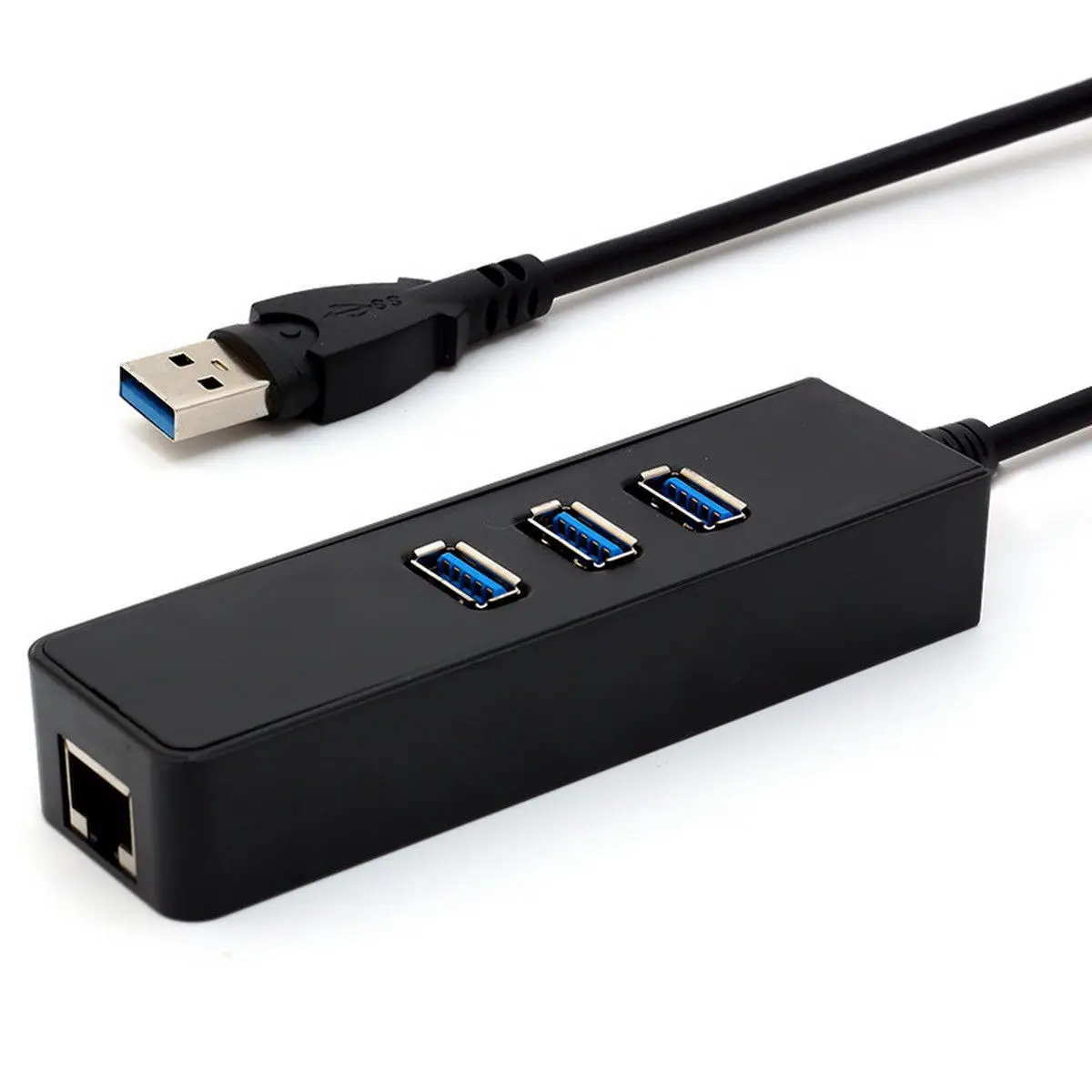 

3 Port USB 3.0 Gigabit Ethernet Lan RJ45 Network Adapter Hub to 1000Mbps PC-SCLL