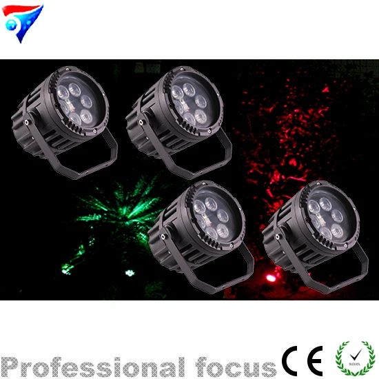 

Free Shipping 4pcs/Lot Mini 6*3W RGB 3in1 Led Par Light Remote Control For Road Tree Stage Light