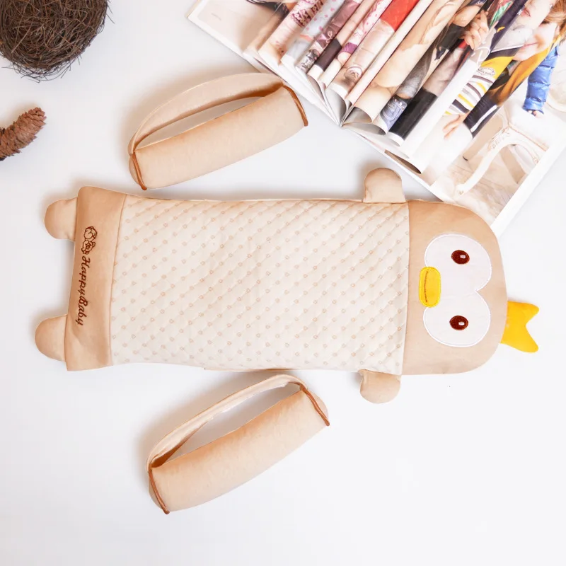 Infant Baby Toddler Safe Cotton Anti Roll Pillow Sleep Flat Head