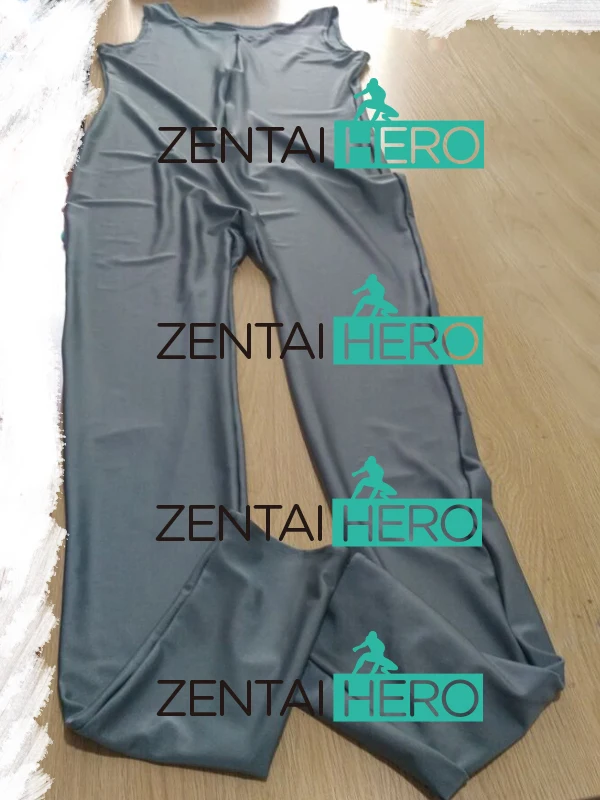 Модный серый цвет Леотард из лайкры и спандекса сексуальный женский костюм Zentai без рукавов боди для спортзала MT195