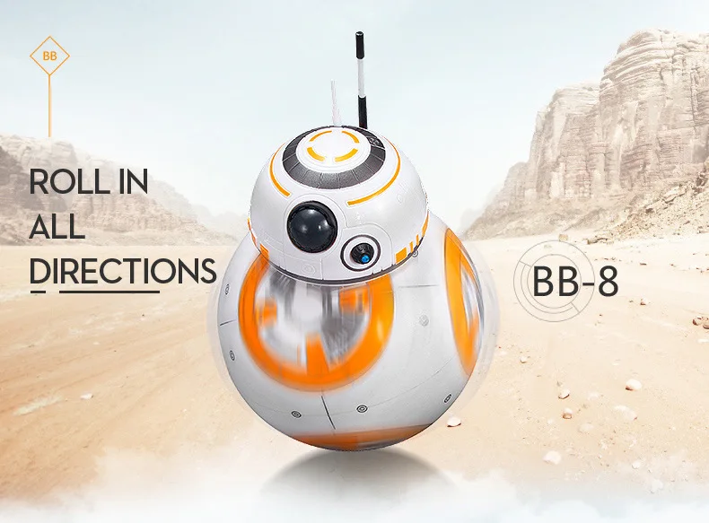 Быстрая Умный Робот Star Wars BB8 с экшн-фигурой звук подарок игрушки BB-8 мяч робот 2,4 г пульт дистанционного управления рождественские подарки