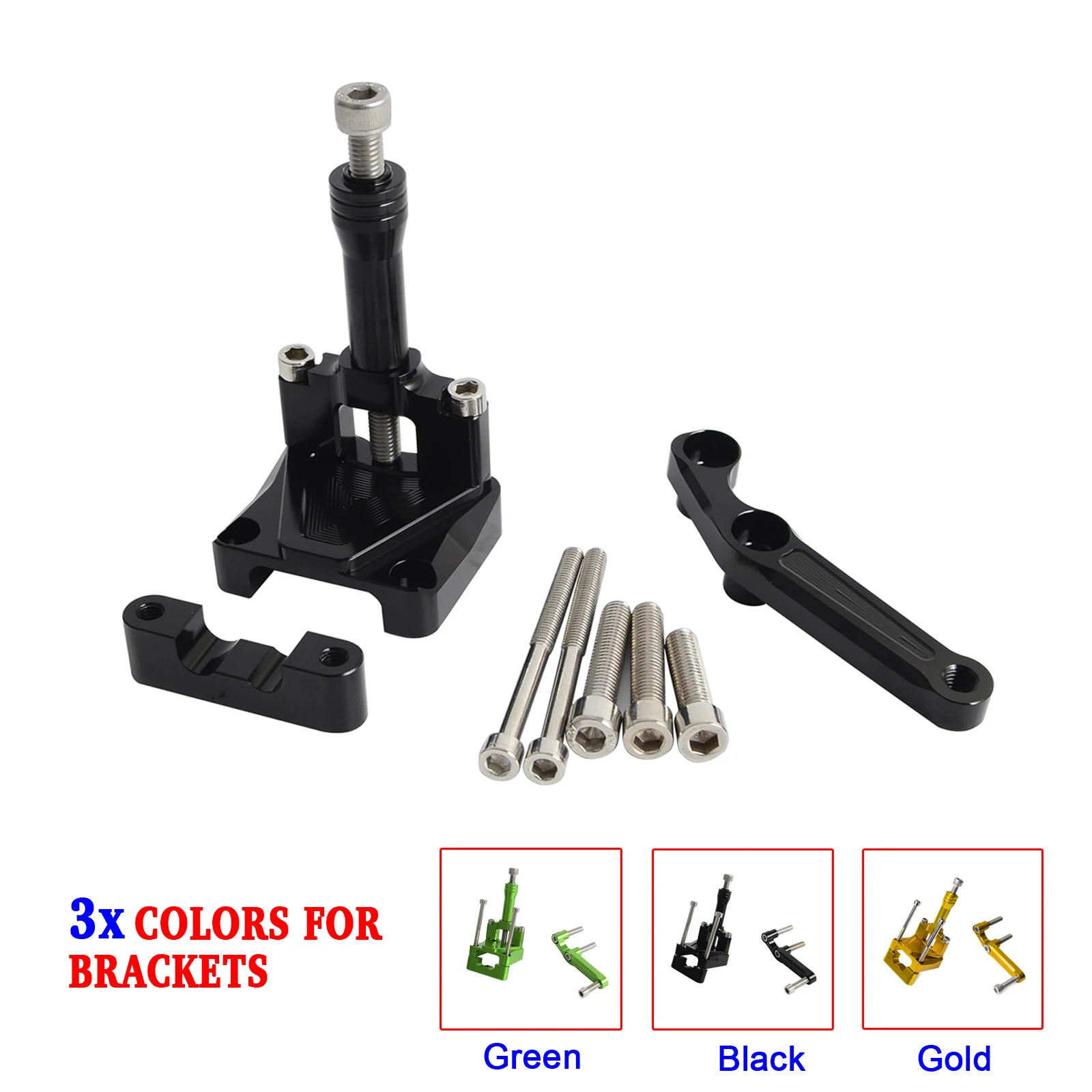 

Motorcycle CNC Steering Damper Mounting Bracket for Kawasaki Ninja Z250 Z300 2013 2014-2016