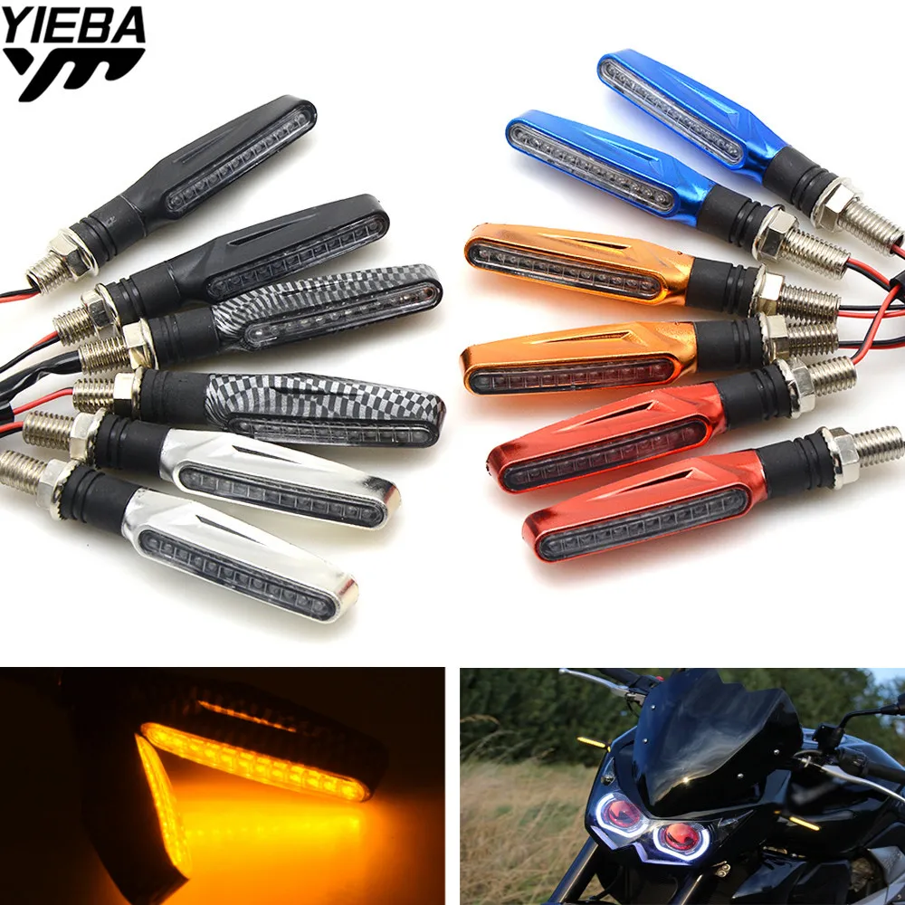 

Universal Motorcycle LED Turn Signal Light Lamp FOR Kawasaki ZX6R ZX7R ZX12R ZX14R Z750 Z1000 ER-6N ER6F KTM DUKE200 DUKE390