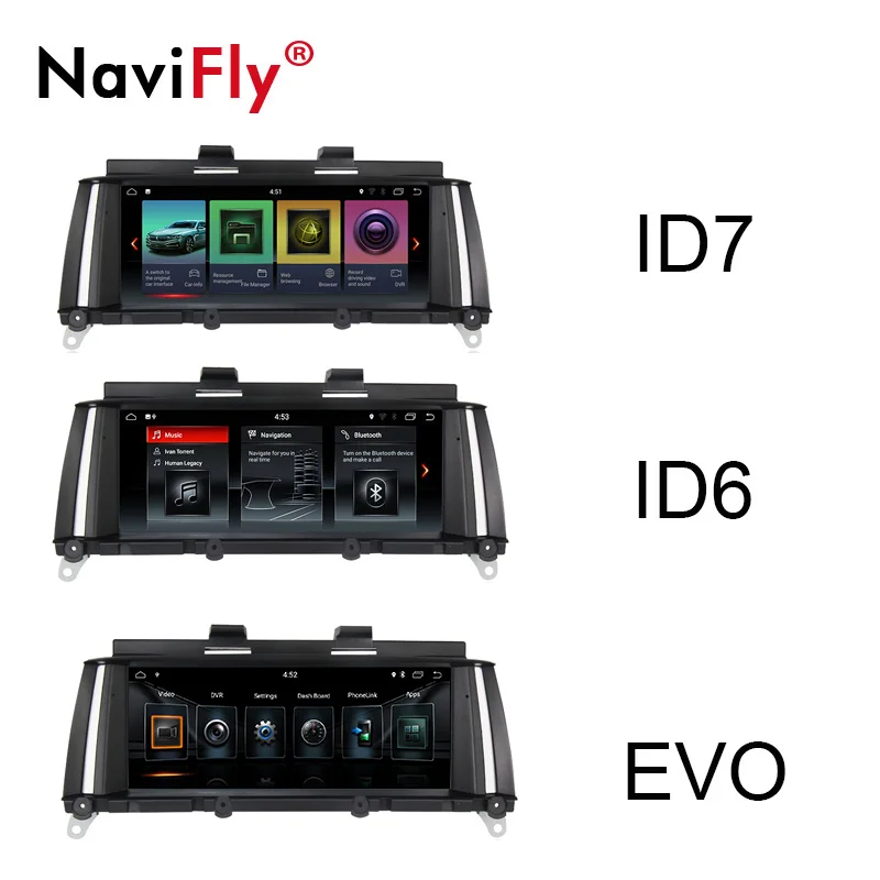 Clearance NaviFly Android gps smart car multimedia player for BMW X3 F25 / X4 F26 Original car CIC NBT system 8.8 " IPS Screen WIFI BT USB 1
