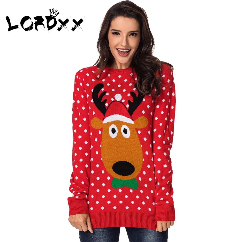 reindeer christmas sweater womens