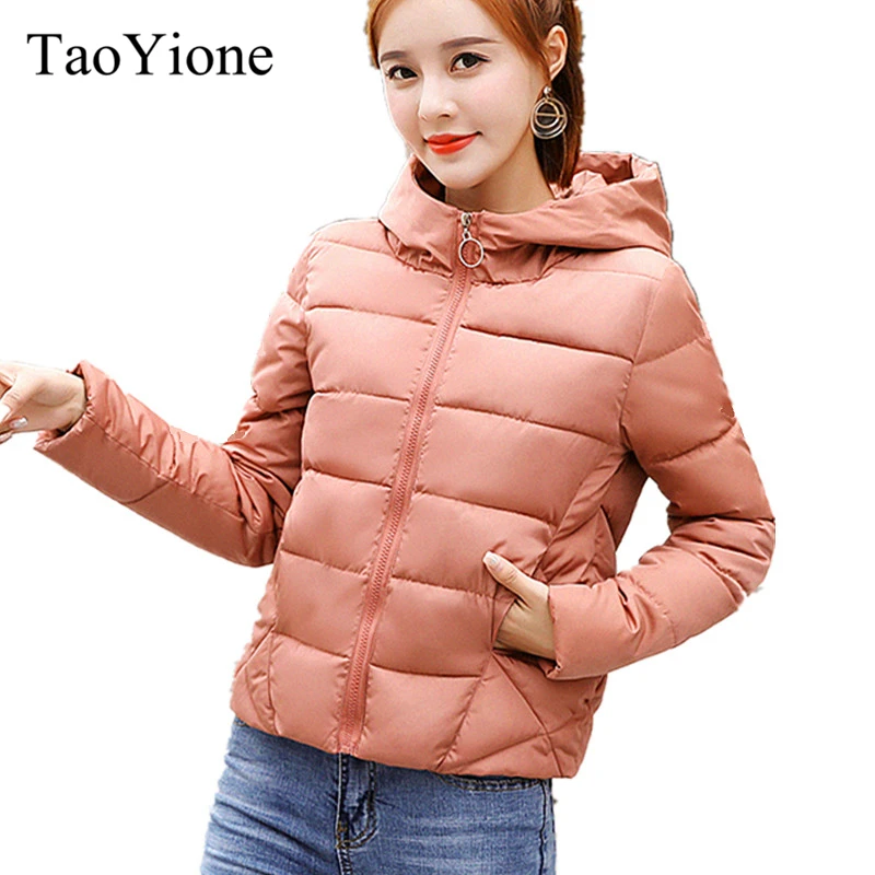 2018 Winter Fashion Women Jackets Short Design Cute Cotton Padded Coats ...