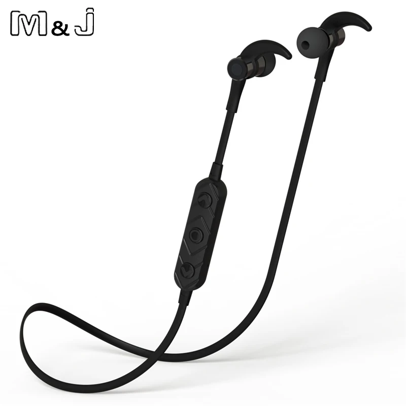 M&J kovové magnetické spínač bezdrátové sportovní sluchátka Sweatproof stereo Bluetooth 4.1 headset s MIC pro iPhone / LG / HTC / Xiaomi  t