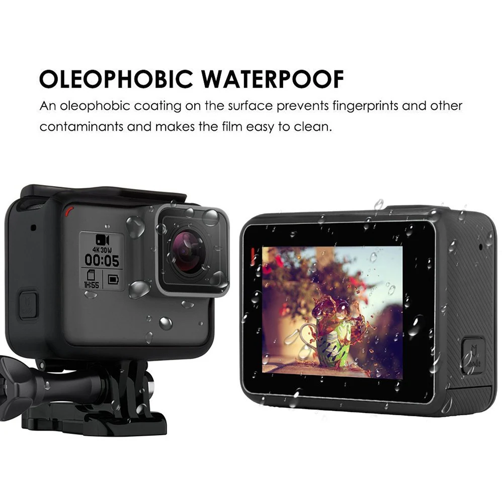 9H защитная пленка из закаленного стекла для спортивной камеры GoPro Hero 5 Black 2 шт (4 шт)