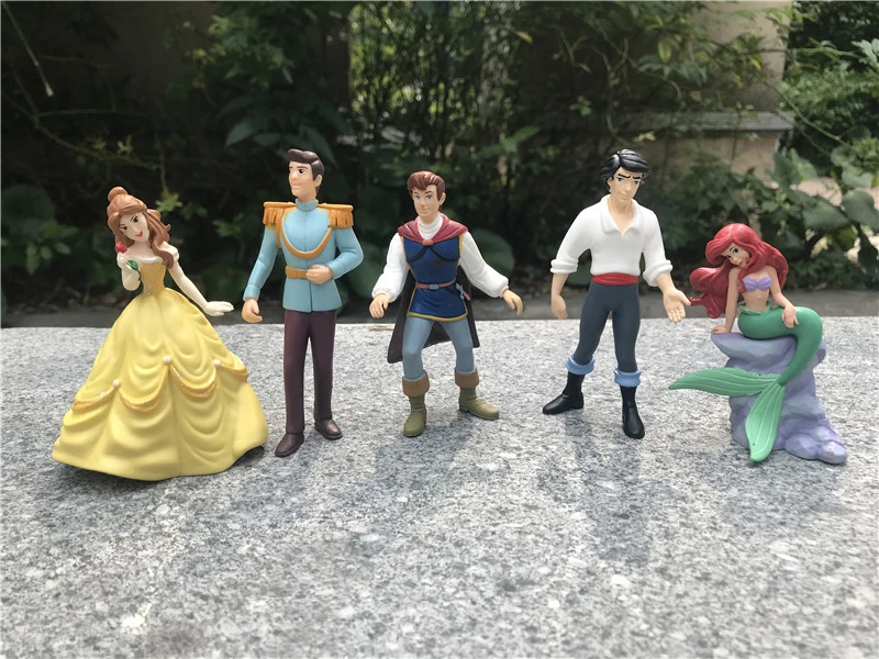 Disney Prince Princess 3 Doll Toy Action Figure Ariel Eric Belle Charming Snow White Handpainted No Package Aliexpress