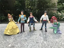 Disney Prince/Princess 3″ Doll Toy Action Figure Ariel Eric Belle Charming Snow White Handpainted No Package