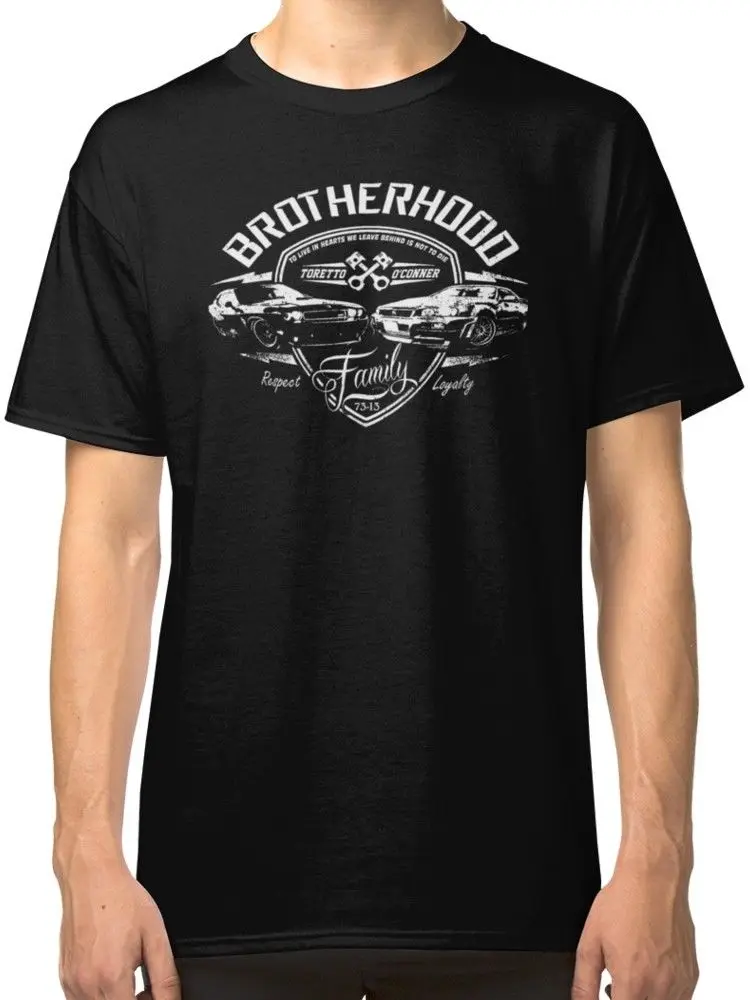 Fast and Furious - Brotherhood Men's Black Tees Shirt Clothing Man Tee Tops