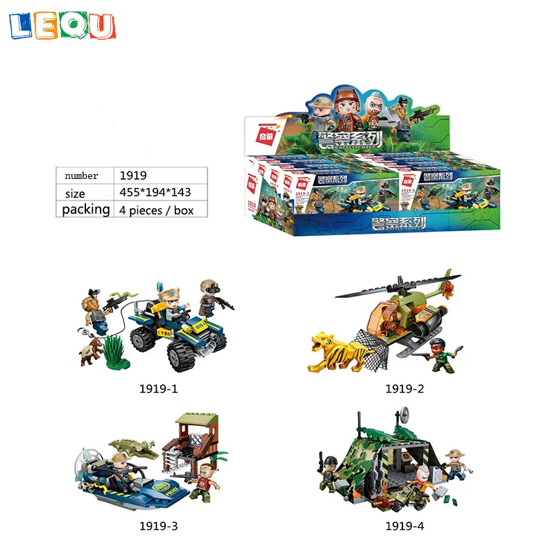 

800pcs Toys for children building blocks creative DIY educational games Legoing police wholesale lots bulk 6 years old