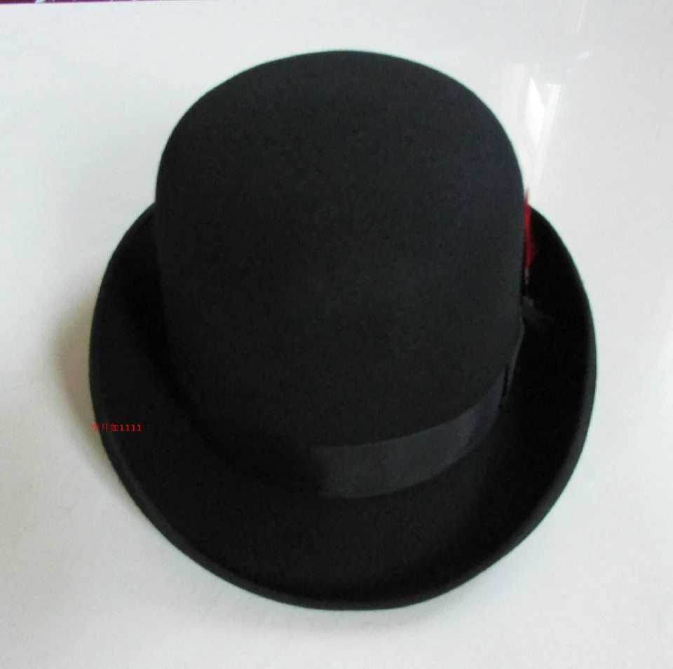 bowler hat with feather