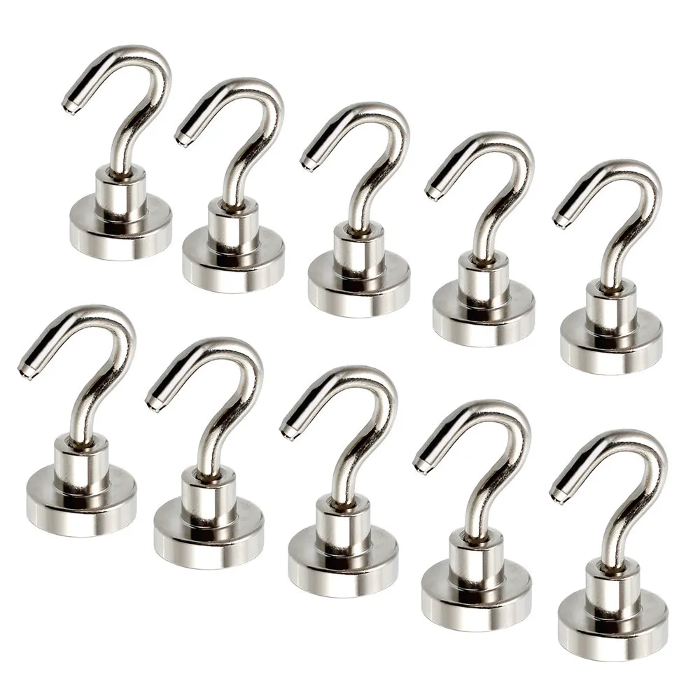 10 pçs magnético pendurado ganchos segure 5.5kg