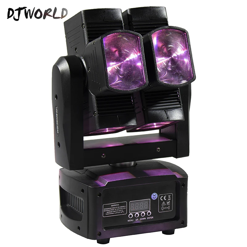 

2pcs/lot 360 DegreeRrotation Stage Light LED 8X10W RGBW 4in1 Hot Wheels DMX LED Moving Head Infinite Rolling Beam Light