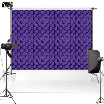 

DAWNKNOW Purple Pattern New Fabric Polyester Photography Background For Children Vinyl Backdrop For Newborn Photo studio lv120