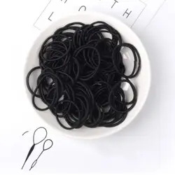 Девочек резинки резинкой связи/кольца/канаты аксессуары для волос Scrunchie головной убор Mix Цвет для 100 шт