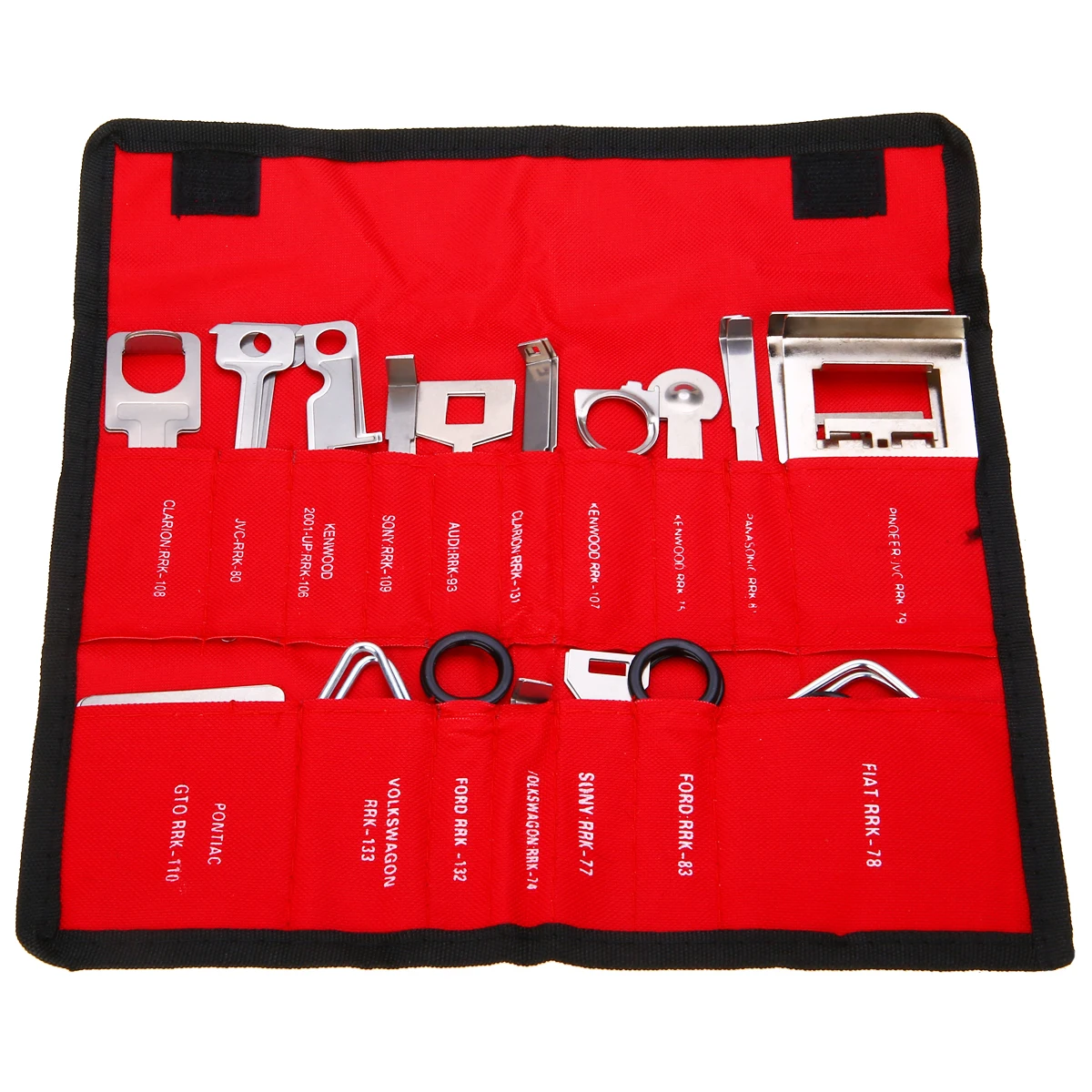 

38pcs Portable Radio Removal Tool Set Car Sound Dismantling Device Set Auto Repair Tools Key Kit Set