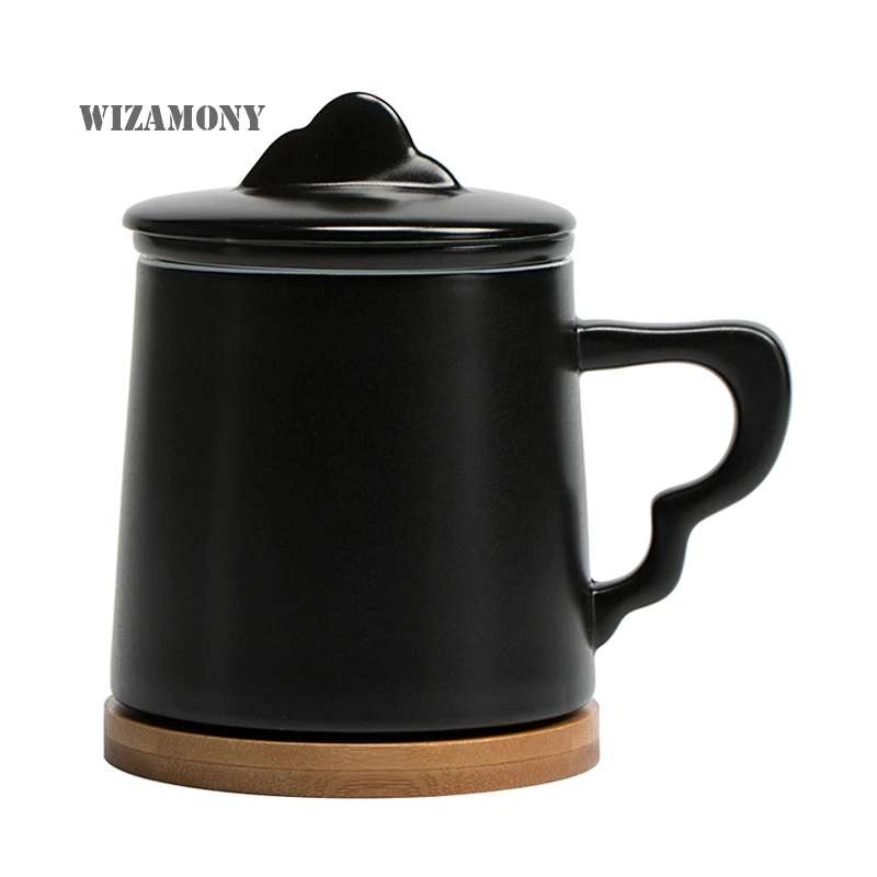 1 шт. Рекламные Керамические чашки WIZAMONY креативные кружки с фильтром чайный набор