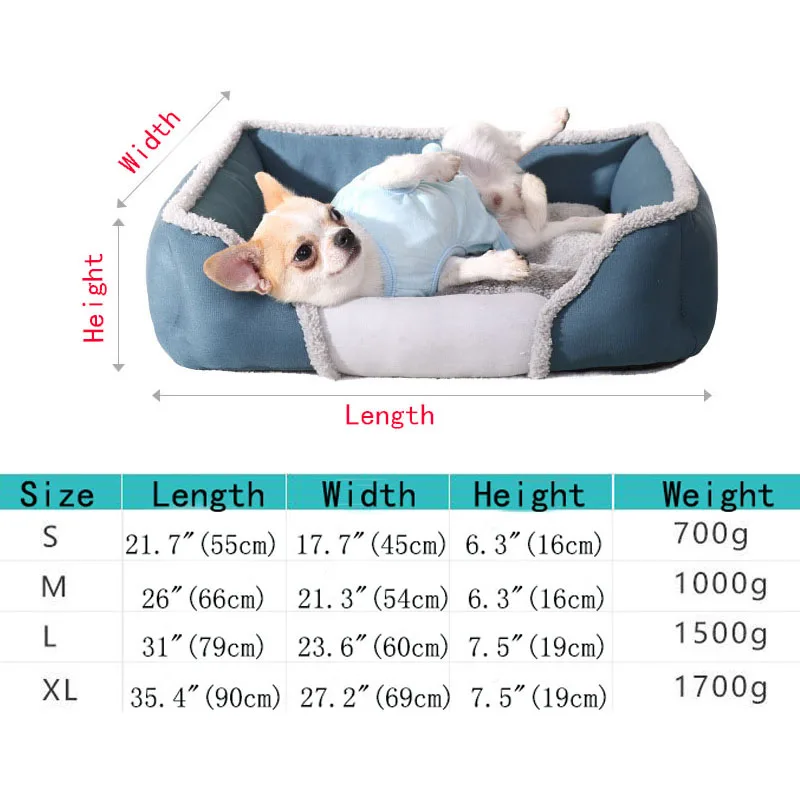 Pet Bed дом для Товары для кошек и Малый Товары для собак Зима теплая щенок сна Коврики 4 Размеры S Plus Размеры большой питомник мягкий теплый дом pad
