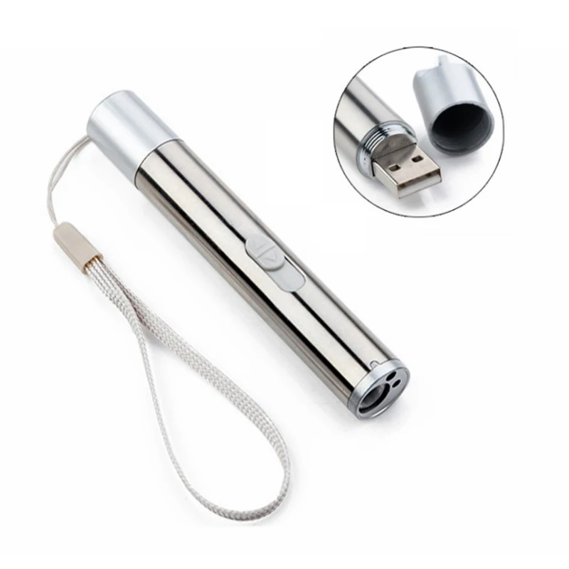 

3 In 1 Red Laser Pen Multifunctional Laser Pointer Mini Led Flashlight Beam Light Pointer Interactive Toys Cat Pet Training Tool