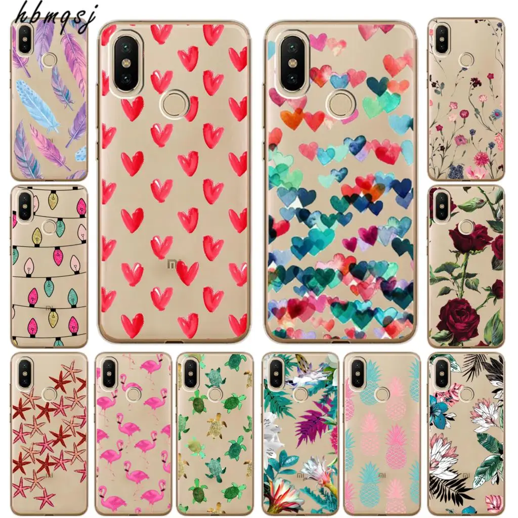 For xiaomi mi a1 a2 lite mi8 mix 2s f1 case silicone for redmi 5 plus 6 6a note pro funda cute original coque phone back cover |