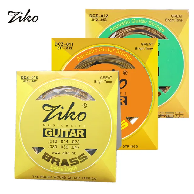 Buy wholesale 10 sets Ziko DCZ 010 acoustic guitar strings ,the Round Wound