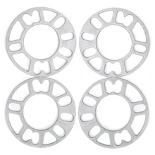 4x 3mm 5mm Universal Alloy Wheel Spacers Shims Set Tire Protector Replacement Kit For 4 and 5 Stud Car Accessories