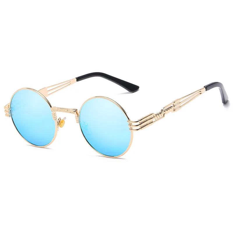 

Steampunk Round Sunglasses Brand Design Retro Metal Men Women Sun glasses Vintage UV400 Shades Eyewear Oculos Masculino Gafas de